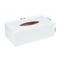White Wooden Tissue Box Napkin Holder Bottom Open Table Storage White Wooden Tissue Box Napkin Holder Bottom Open Table Storage