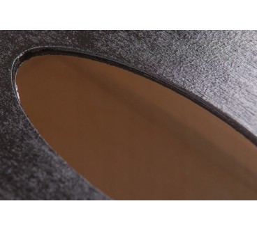 Black Wooden Tissue Box Holder Bottom Open