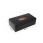 Black Wooden Tissue Box Napkin Holder Top Open Table Storage Black Wooden Tissue Box Napkin Holder Top Open Table Storage