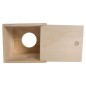 Square Wooden Tissue Box Napkin Holder Raw Unpainted Bottom Open Square Wooden Tissue Box Napkin Holder Raw Unpainted Bottom Open