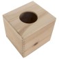 Square Wooden Tissue Box Napkin Holder Raw Unpainted Bottom Open Square Wooden Tissue Box Napkin Holder Raw Unpainted Bottom Open