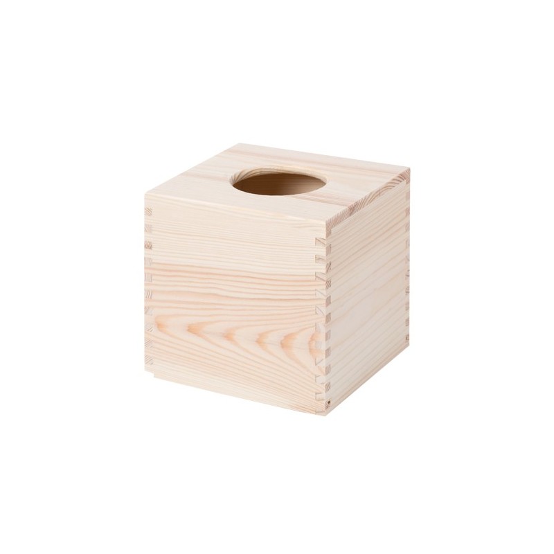 Square Wooden Tissue Box Napkin Holder Raw Unpainted Bottom Open Square Wooden Tissue Box Napkin Holder Raw Unpainted Bottom Open