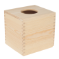 Square Wooden Tissue Box Napkin Holder Raw Unpainted Bottom Open Square Wooden Tissue Box Napkin Holder Raw Unpainted Bottom Open