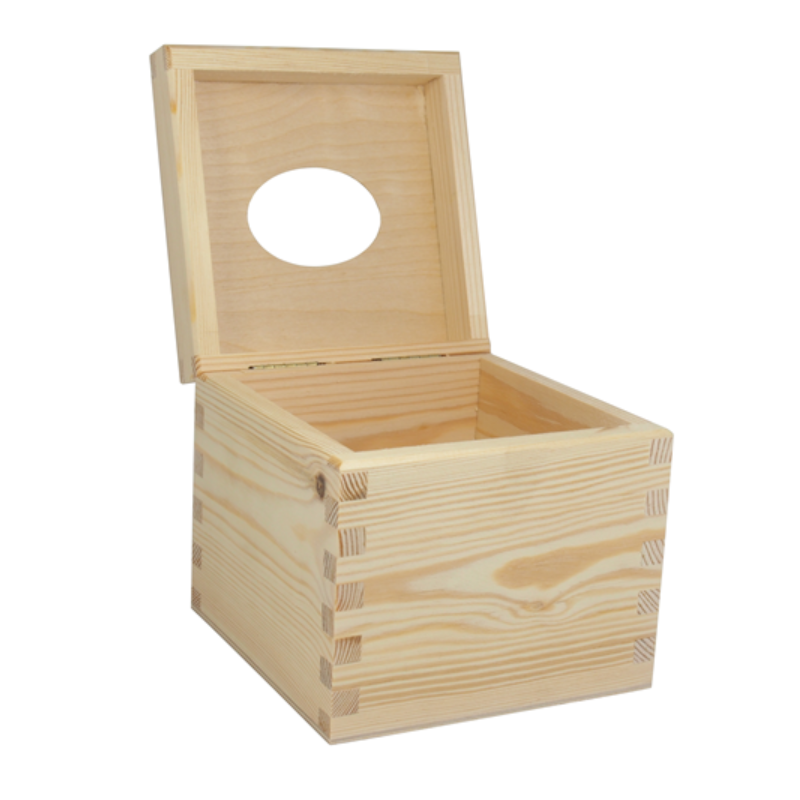 Square Wooden Tissue Box Napkin Holder Raw Unpainted Top Open Square Wooden Tissue Box Napkin Holder Raw Unpainted Top Open