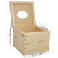 Square Wooden Tissue Box Napkin Holder Raw Unpainted Top Open Square Wooden Tissue Box Napkin Holder Raw Unpainted Top Open
