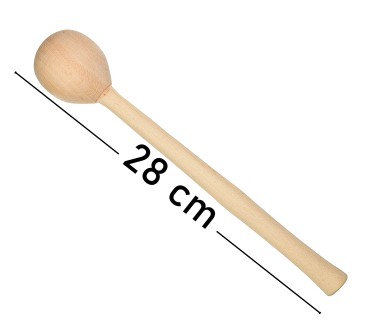 Wooden Dough Ball Stick Beech Wood Cake Preparation Tool 28 cm