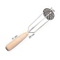 Stainless Steel Potato Masher with Beech Wood Handle Kitchen Tool 29 cm