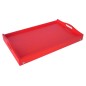 Red Wooden Breakfast Tray with Folding Legs Bed Serving Tray 50 x 30 cm