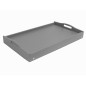Grey Wooden Breakfast Tray with Folding Legs Bed Serving Tray 50 x 30 cm