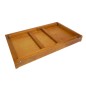Light Brown Wooden Breakfast Tray with Folding Legs Bed Serving Tray 50 x 30 cm