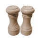 Wooden Salt and Pepper Shakers Set of 2 Beech Wood