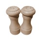 Wooden Salt and Pepper Shakers Set of 2 Beech Wood 10 cm