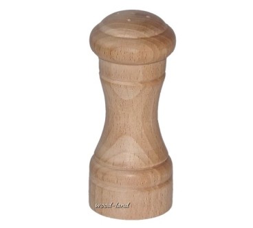 Wooden Salt and Pepper Shakers Set of 2 Beech Wood