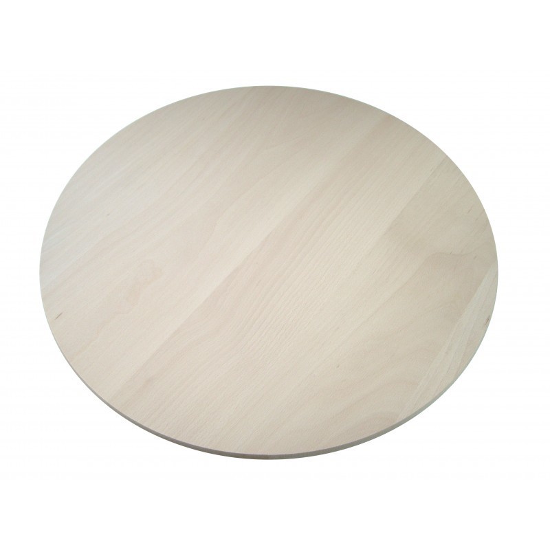 Wooden World round beech wood board 20cm diameter smooth edge – Unfinished / Raw Wood