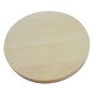 Wooden World round beech wood board 20cm diameter smooth edge – Unfinished / Raw Wood