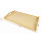 Wooden Breakfast Serving Tray Light Wood Large 40 x 30 cm Wooden Breakfast Serving Tray Light Wood Large 40 x 30 cm