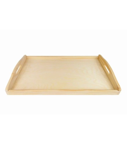 Wooden Breakfast Serving Tray Light Wood Medium 35 x 25 cm
