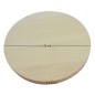 Wooden World round beech wood board 20cm diameter smooth edge – Unfinished / Raw Wood
