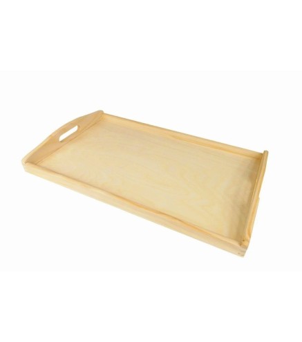 Wooden Breakfast Serving Tray Light Wood 30 x 20 cm