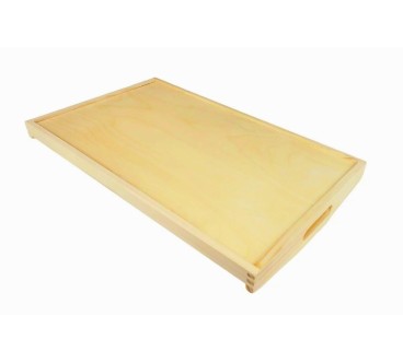 Wooden Breakfast Serving Trays Set of 3 Light Wood