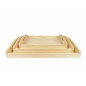 Wooden Breakfast Serving Trays Set of 3 Light Wood Small Medium Large Wooden Breakfast Serving Trays Set of 3 Light Wood Small Medium Large