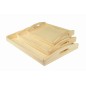 Wooden Breakfast Serving Trays Set of 3 Light Wood Small Medium Large Wooden Breakfast Serving Trays Set of 3 Light Wood Small Medium Large