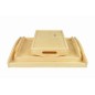Wooden Breakfast Serving Trays Set of 3 Light Wood Small Medium Large Wooden Breakfast Serving Trays Set of 3 Light Wood Small Medium Large