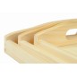 Wooden Breakfast Serving Trays Set of 3 Light Wood Small Medium Large Wooden Breakfast Serving Trays Set of 3 Light Wood Small Medium Large