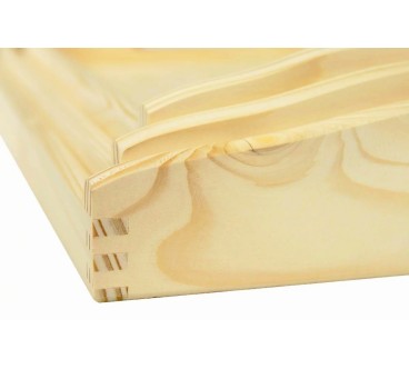 Wooden Breakfast Serving Trays Set of 3 Light Wood