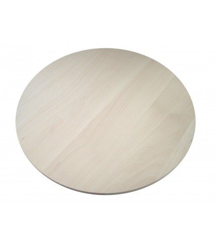 Wooden World round beech wood pizza board 25cm diameter smooth edge – Unfinished / Raw Wood