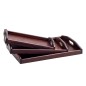Wooden Breakfast Serving Trays Set of 3 Dark Brown Small Medium Large Wooden Breakfast Serving Trays Set of 3 Dark Brown Small Medium Large