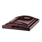 Wooden Breakfast Serving Trays Set of 3 Dark Brown Small Medium Large Wooden Breakfast Serving Trays Set of 3 Dark Brown Small Medium Large