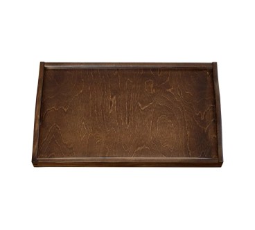 Wooden Breakfast Serving Tray Dark Brown 40 x 30 cm