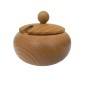 Beech Wood Sugar Bowl with Lid and Spoon – 10cm