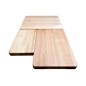 Wooden World Beech Wood Chopping Block 50x35x4 cm Large Oiled Cutting Board