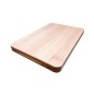 Wooden World Beech Wood Chopping Block 50x35x4 cm Large Oiled Cutting Board