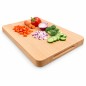 Wooden World Beech Wood Chopping Block 50x35x4 cm Large Oiled Cutting Board