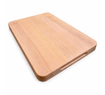 Wooden World Beech Wood Chopping Block 40x30 cm Oiled Cutting Board