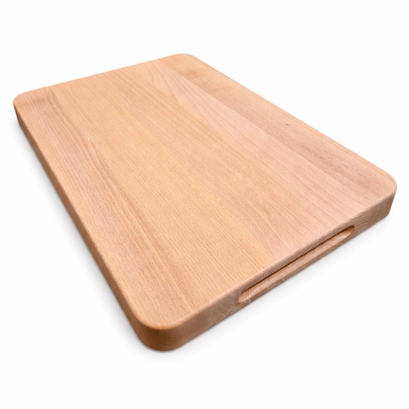 Wooden World Beech Wood Chopping Block 40x30 cm Oiled Cutting Board
