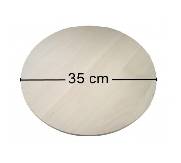 Round beech wood pizza board 35cm - Wooden World