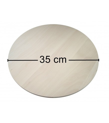 Round beech wood pizza board 35cm - Wooden World