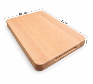 Beech Wood Chopping Block 30x20x4 cm