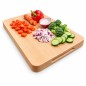 Wooden World Beech Wood Chopping Block 30x20x4 cm Oiled Cutting Board
