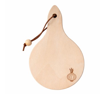Beech Onion Cutting Board with String 20 cm
