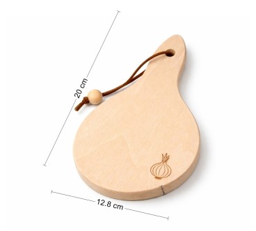 Beech Onion Cutting Board with String 20 cm
