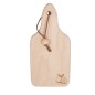 Wooden World Beech Wood Chopping Board with Handle Lemon Engraving 22.5 x 10.5 cm Hanging Kitchen Board