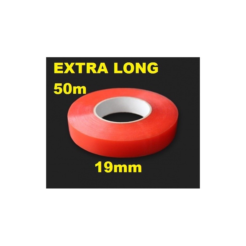 Ultra Thin Double Sided Tape 19mm x 50m Transparent Acrylic