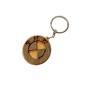 Wooden World BMW Wooden Keyring with Metal Ring MDF Plywood Car Key Chain 4.5 x 4.5 cm