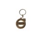 Wooden World Volvo Wooden Keyring with Metal Ring MDF Plywood Car Key Chain 4.5 x 4.5 cm