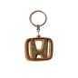 Wooden World Honda Wooden Keyring with Metal Ring MDF Plywood Car Key Chain 4.5 x 4.5 cm